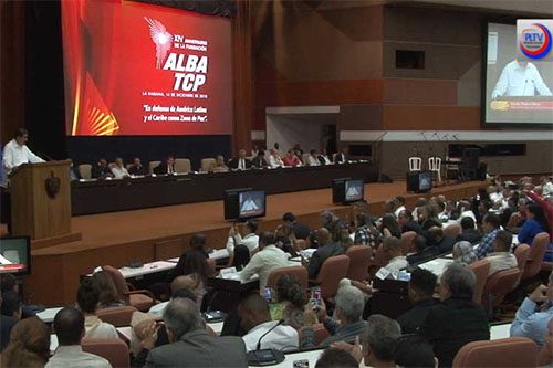 la XVI Cumbre del Alba en La Habana